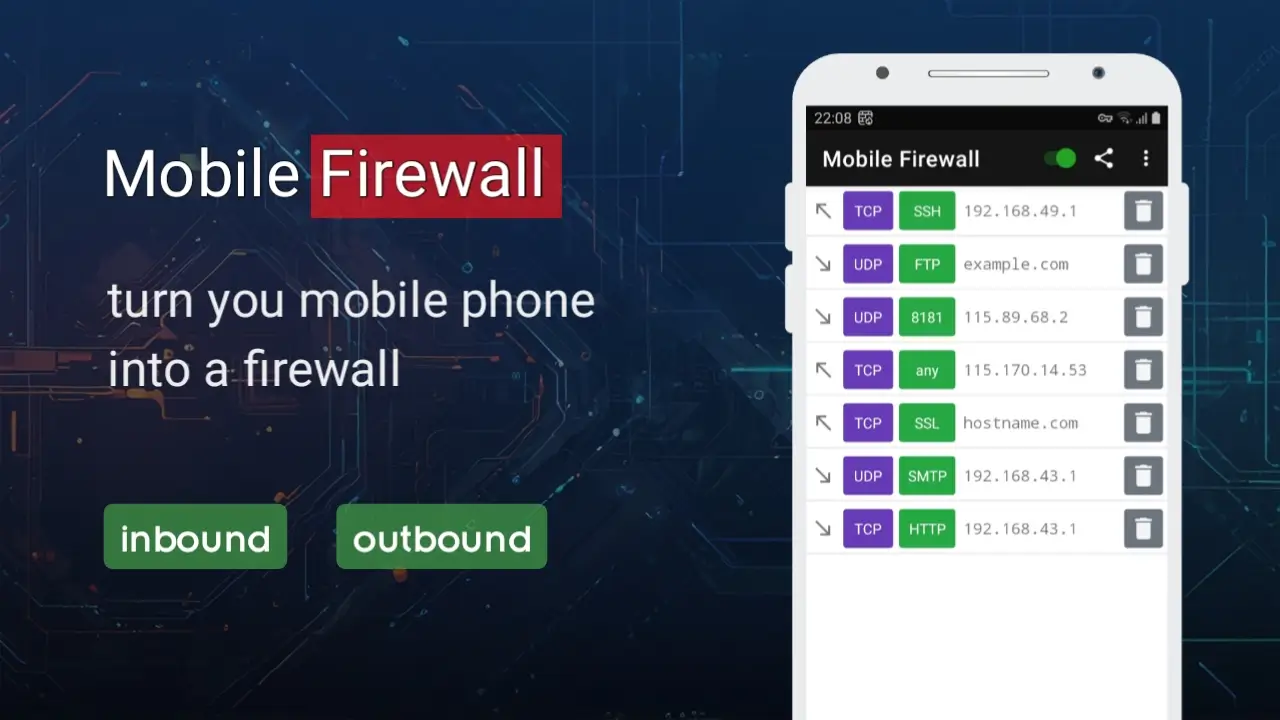Mobile Firewall - Advanced firewall rules for android